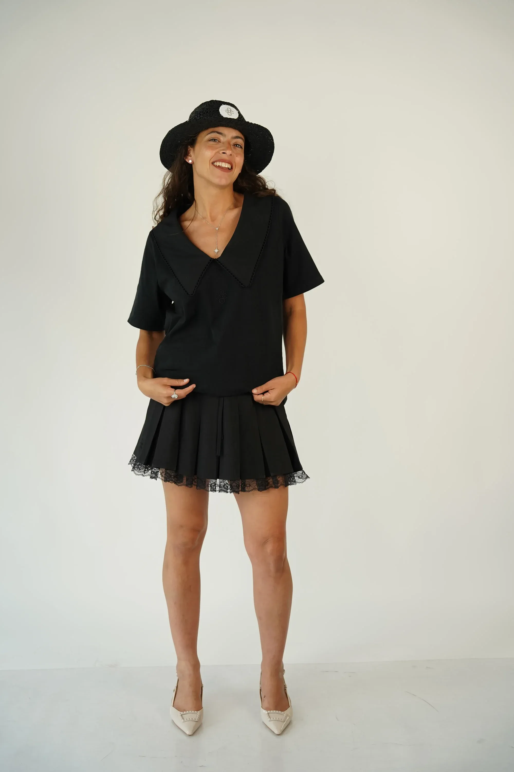 חולצת טליה | שחור