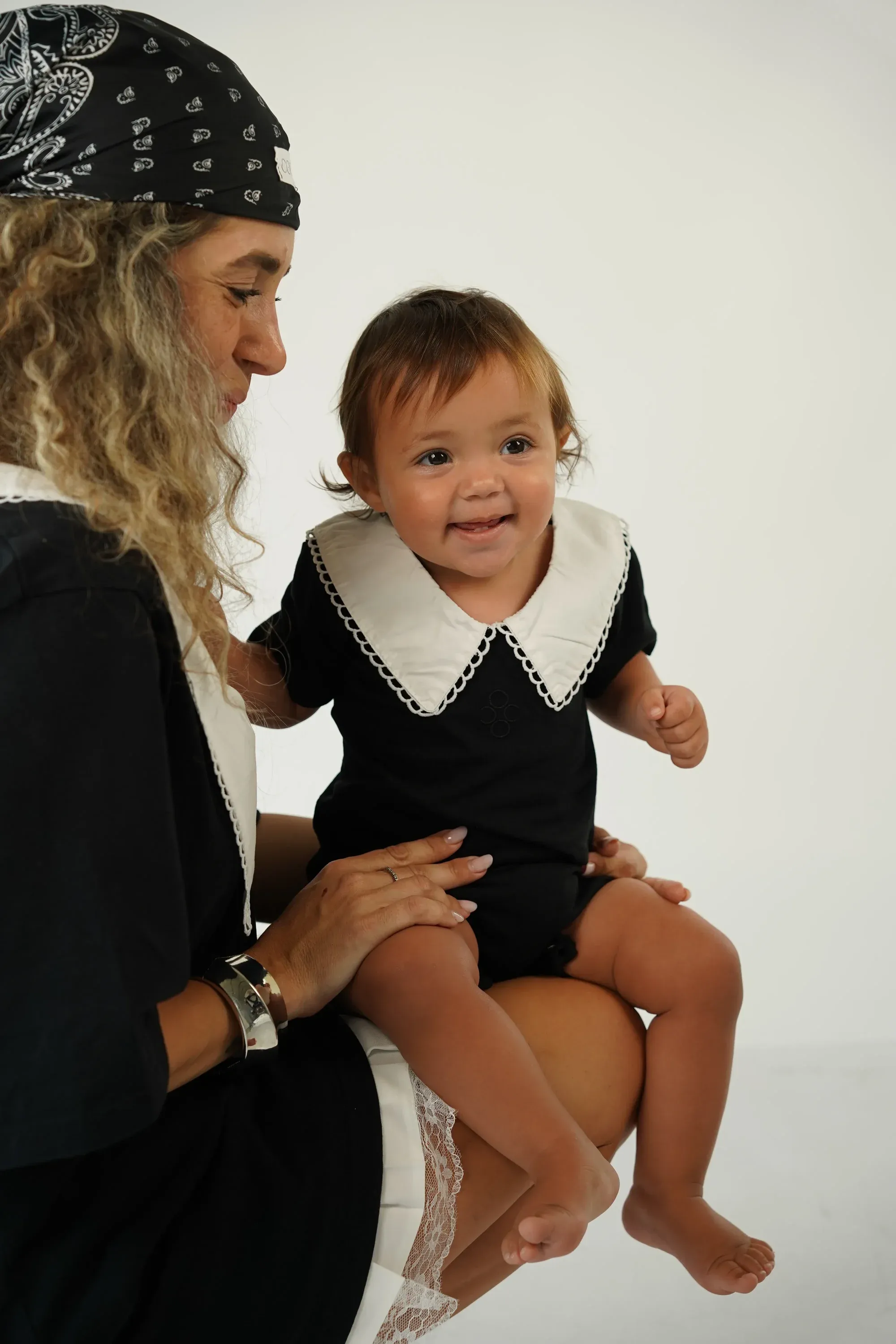 אוברול טליה | שחור & לבן