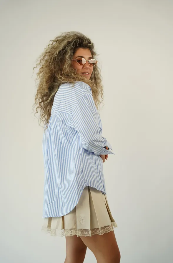 חולצת ענבר | כחול