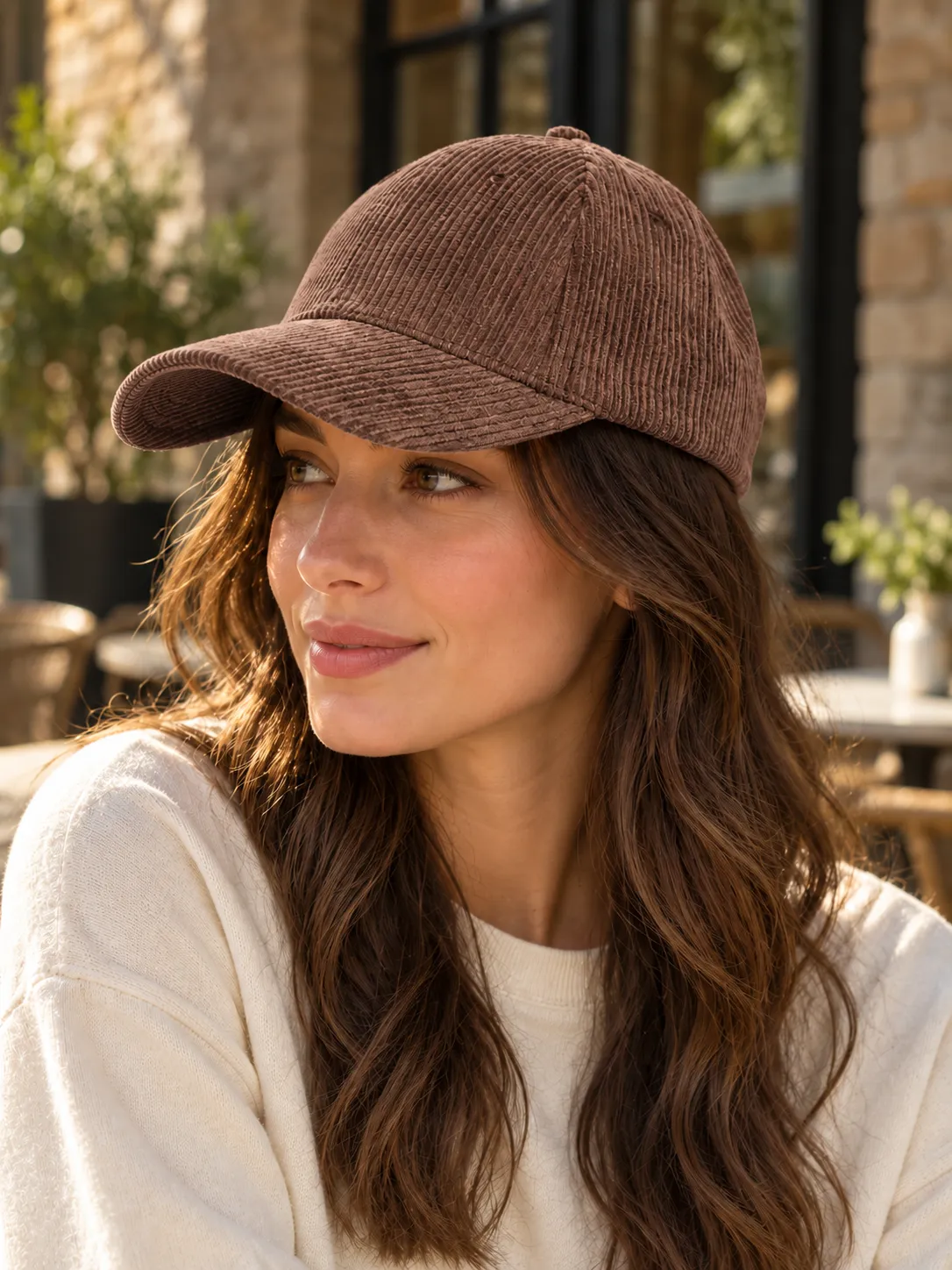 Brown corduroy