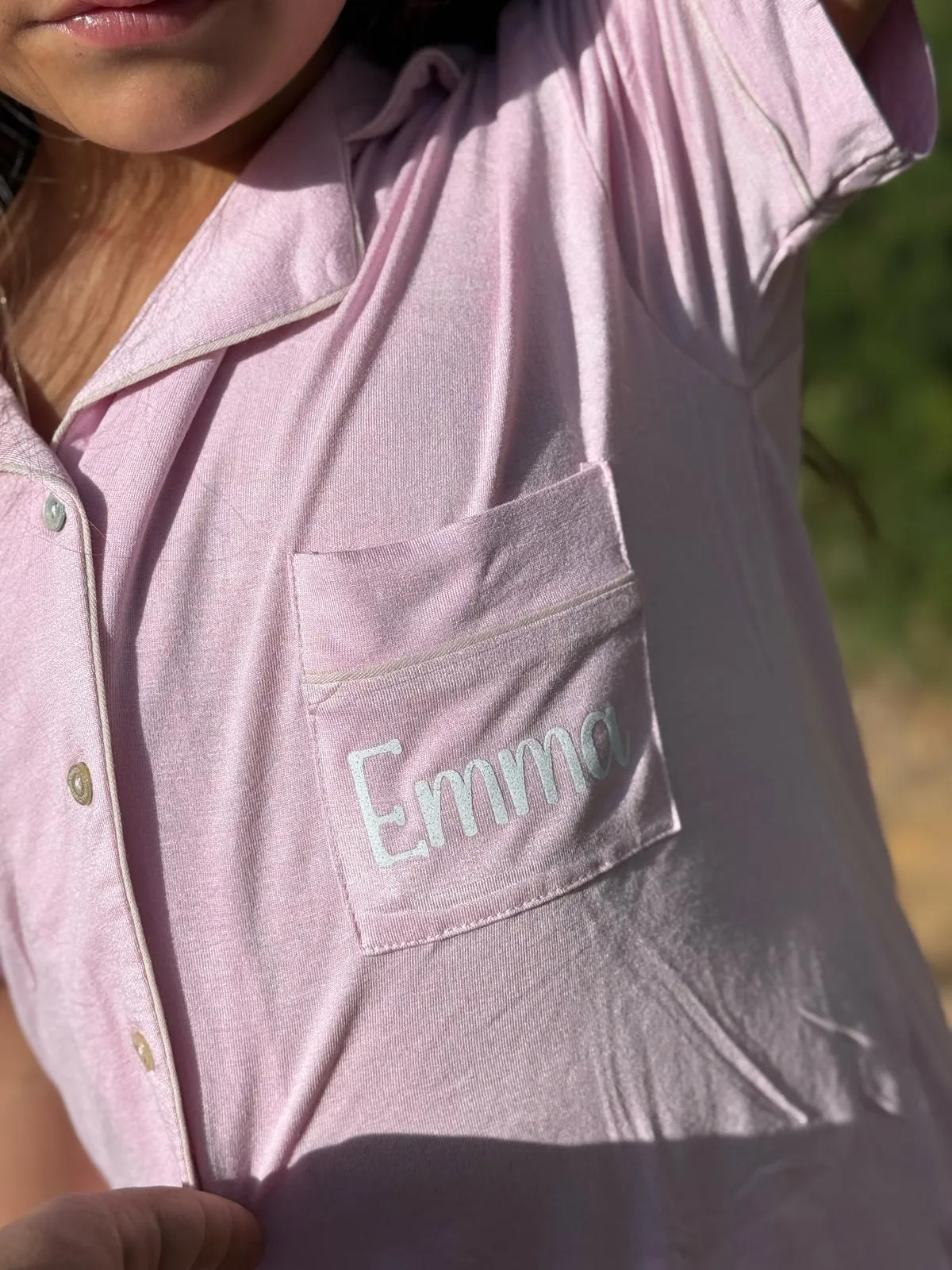 סט פיג’מה מכופתרת לילדות MINI