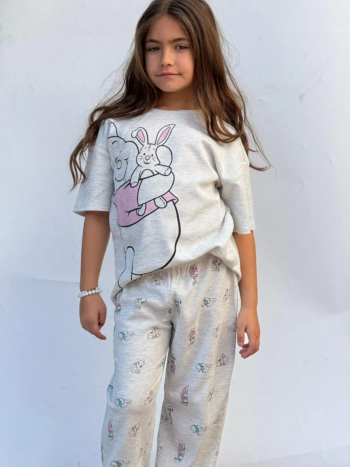 פיג'מה חולצה קצרה מכנס ארוך PHOO