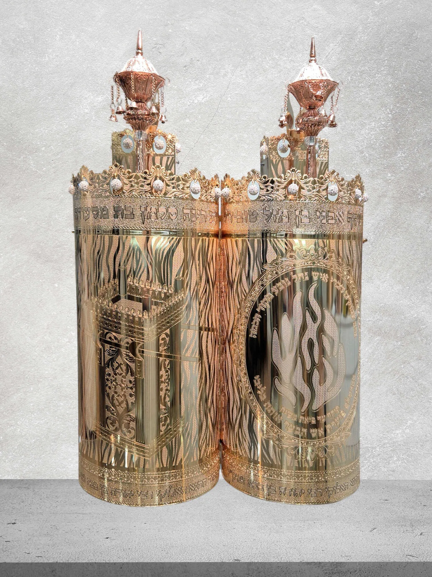 תיק לספר תורה "האש שלי זהב"