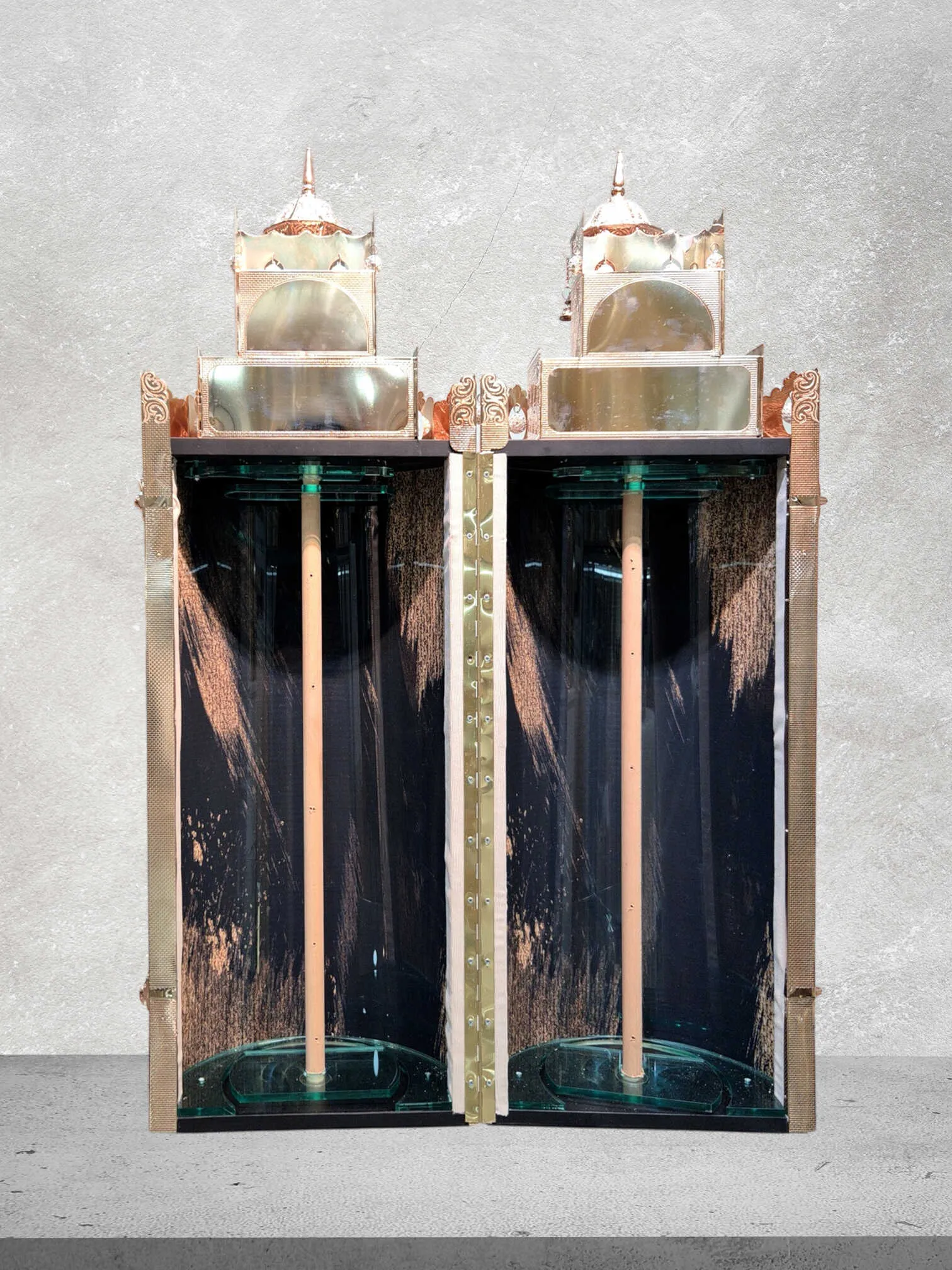 תיק לספר תורה דגם "כותל זהב " ציפוי זהב טהור