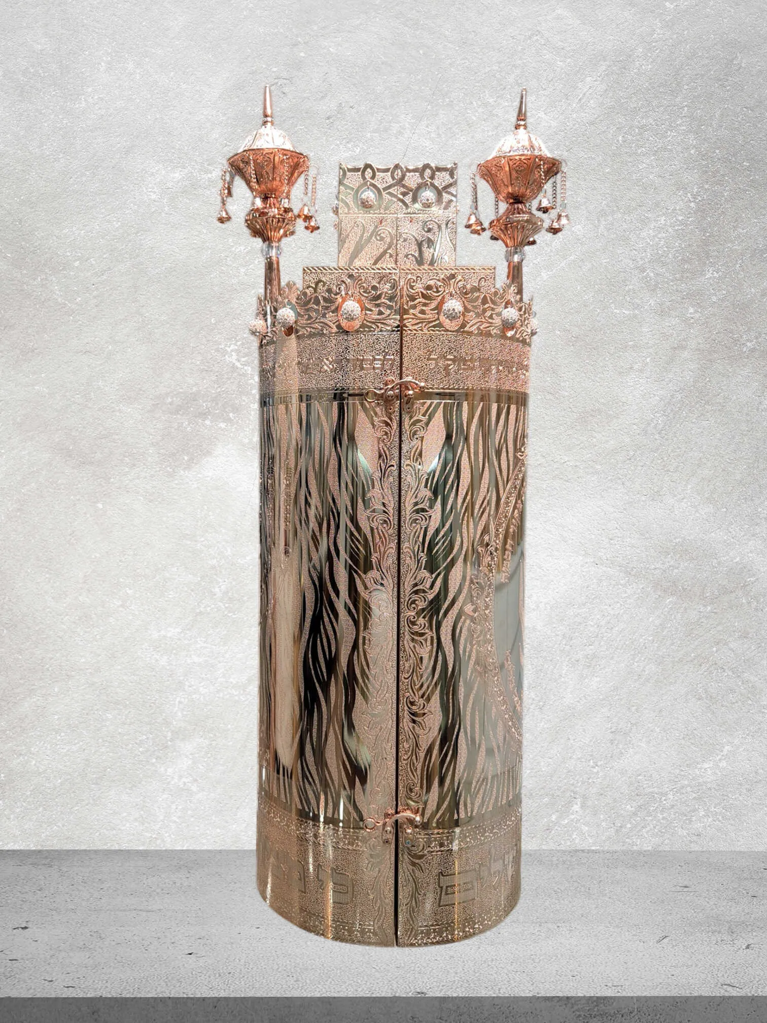 תיק לספר תורה דגם "האש שלי" רוז גולד