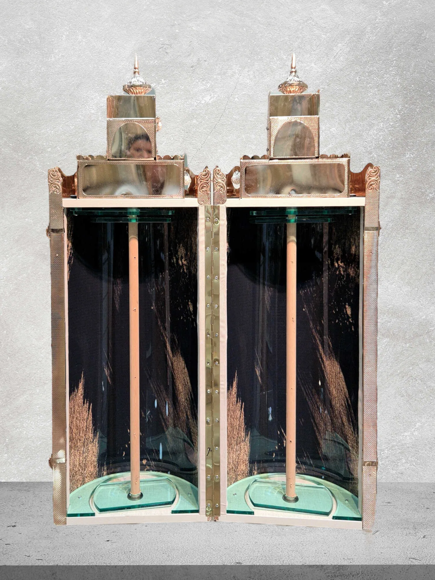 תיק לספר תורה פרימיום דגם "הר סיני" רוז גולד