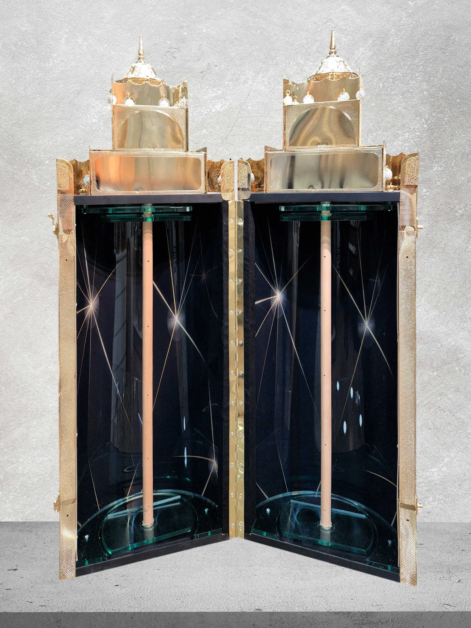 תיק לספר תורה פרימיום דגם "עץ חיים" ציפוי זהב טהור