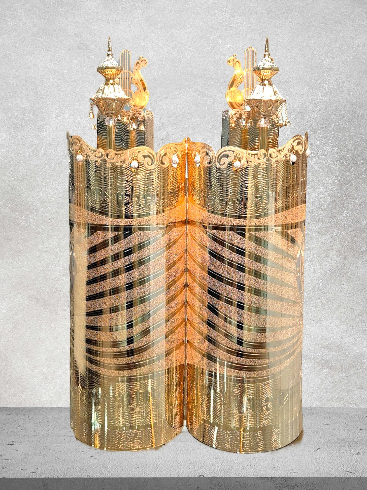 תיק לספר תורה פרימיום דגם "כינור דוד" בעיצוב אומנותי