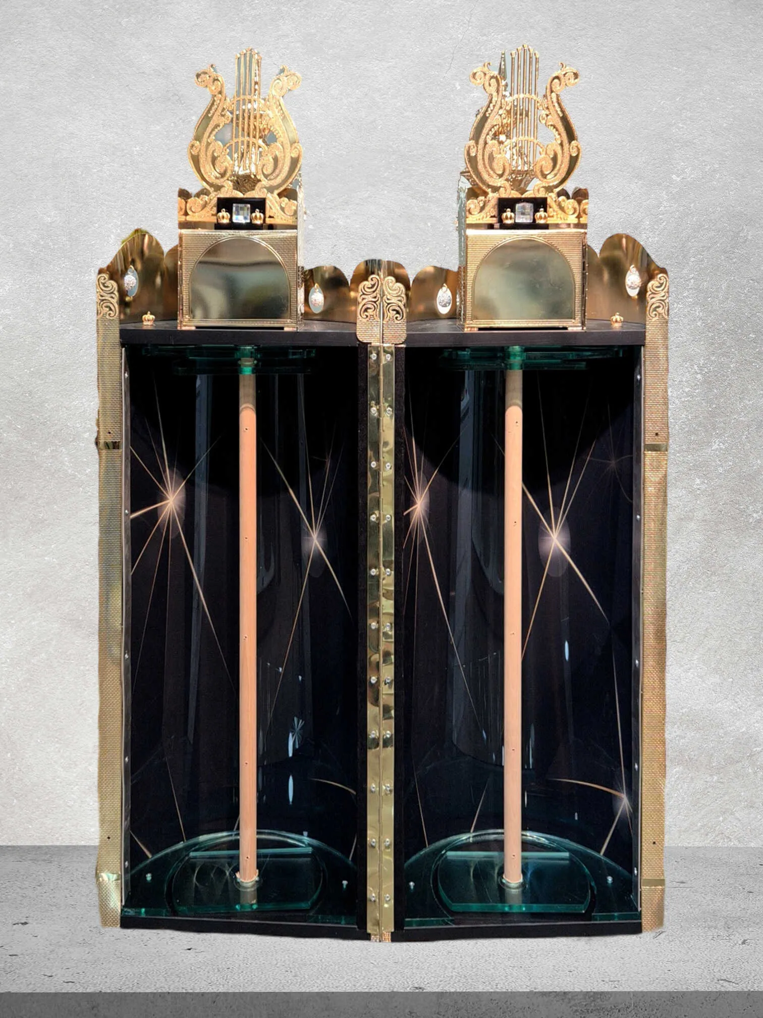 תיק לספר תורה פרימיום דגם "כינור דוד" בעיצוב אומנותי