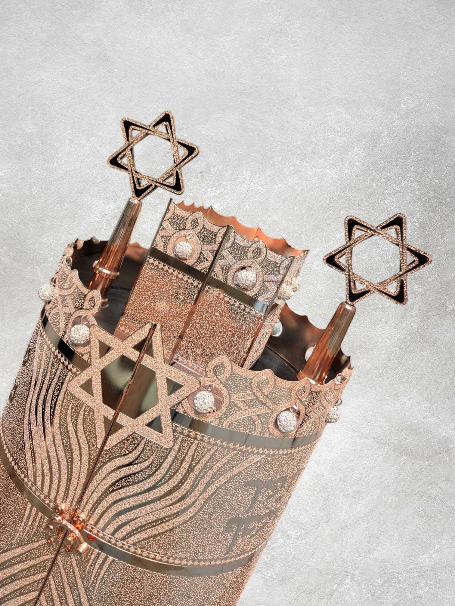 תיק לספר תורה פרימיום דגם "נצח ישראל" בעיצוב אומנותי