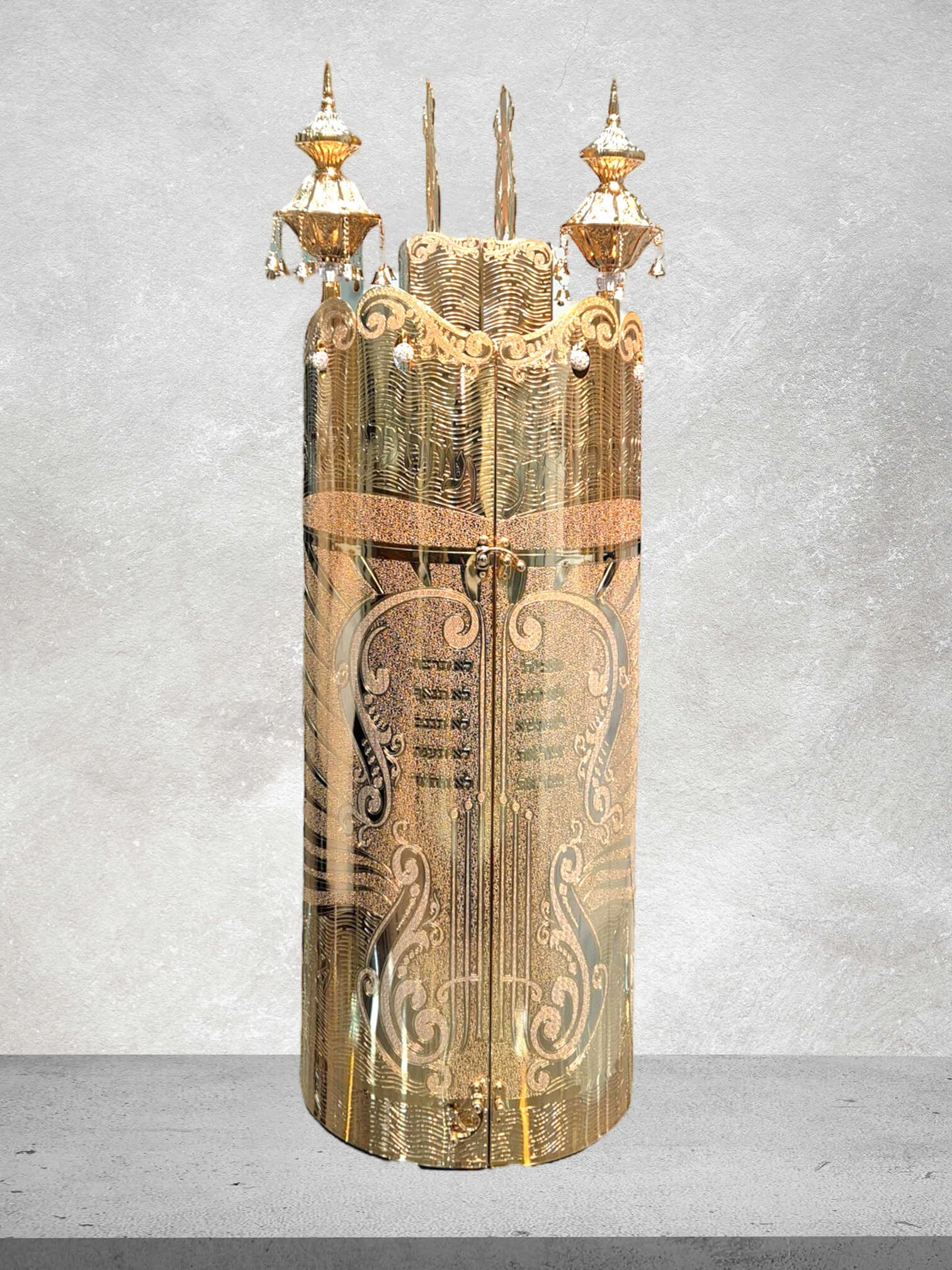 תיק לספר תורה פרימיום דגם "כינור דוד" בעיצוב אומנותי