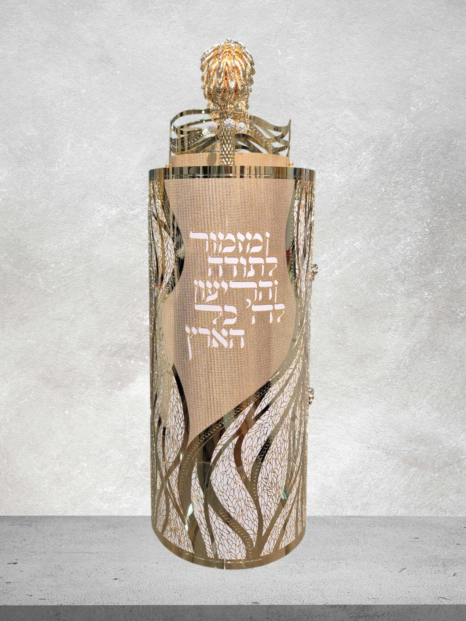 בלעדי !תיק לספר תורה "מזמור לתודה" בעיצוב אומנותי