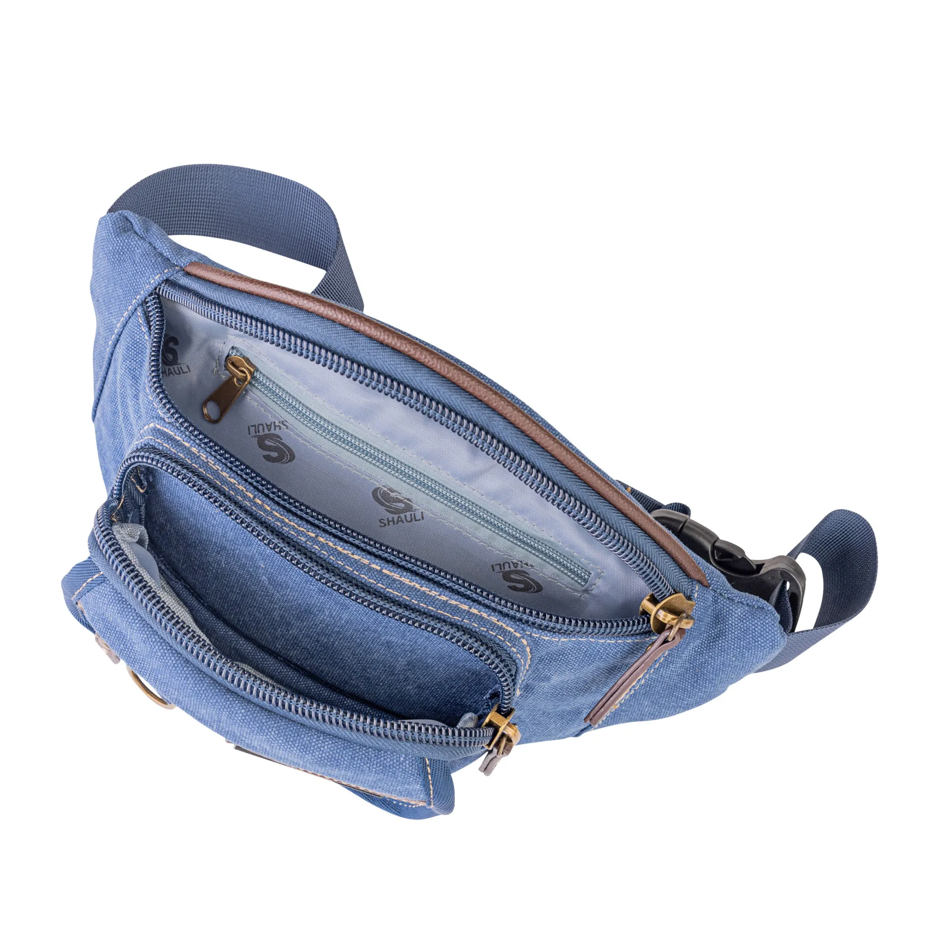 פאוץ' קנבס- כחול