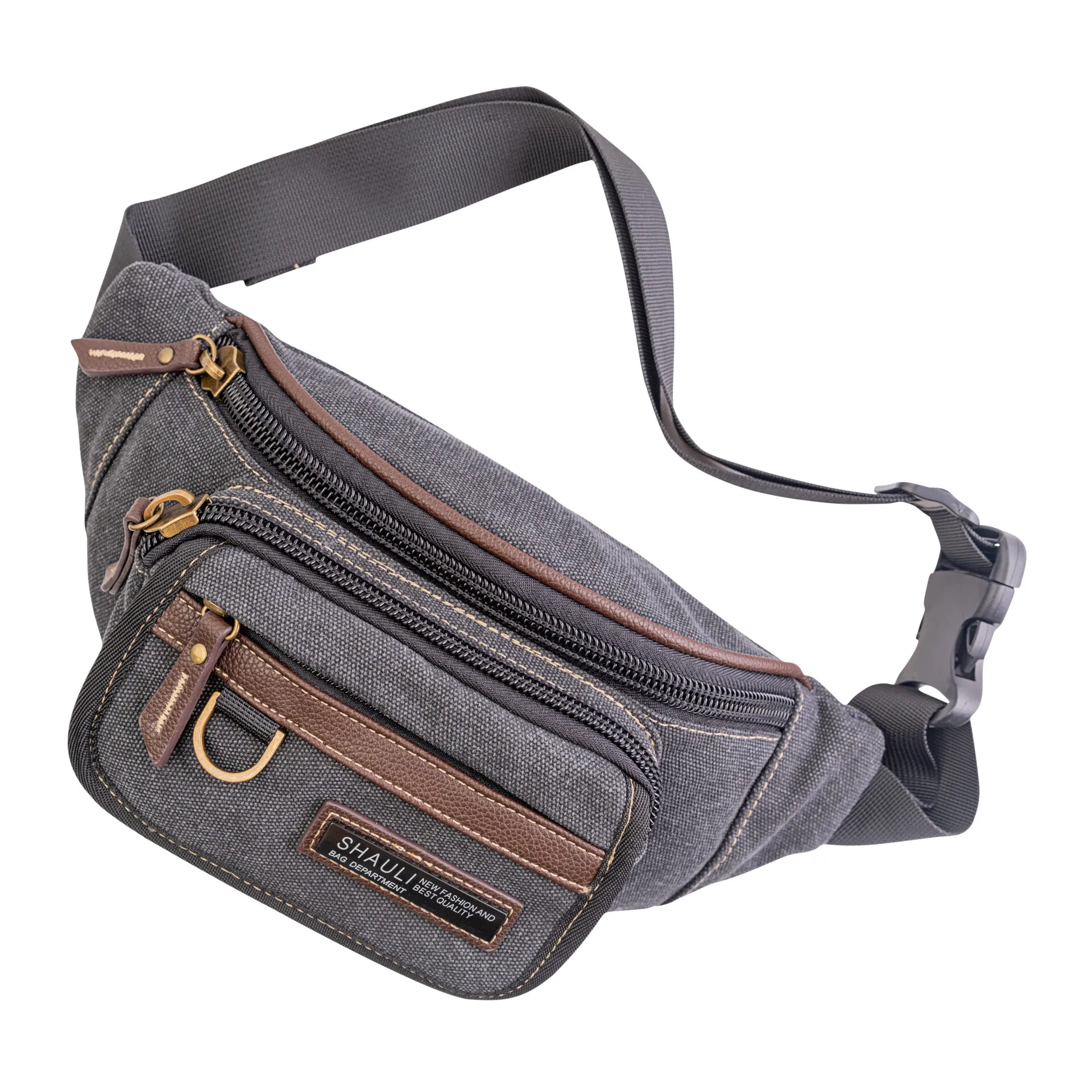 פאוץ' קנבס- שחור