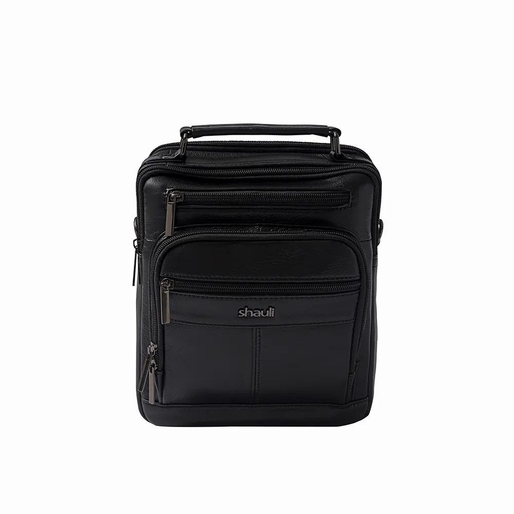 תיק צד מעור NO.2- שחור