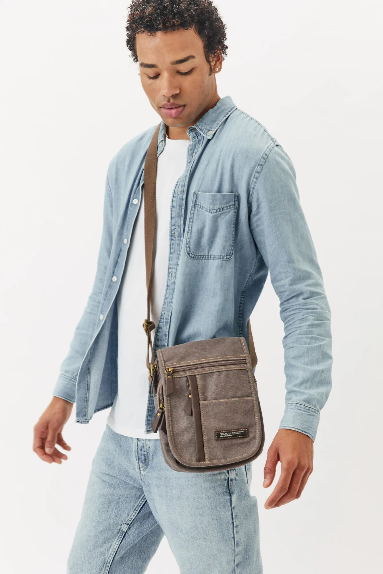 תיק צד קנבס קטן NO.1