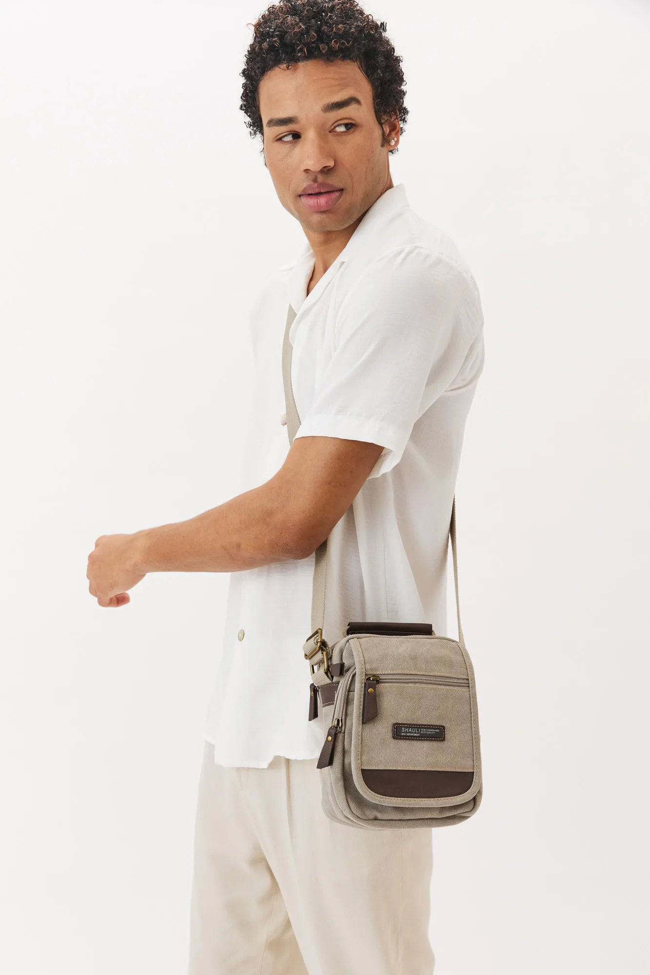 תיק צד קנבס קטן NO.2