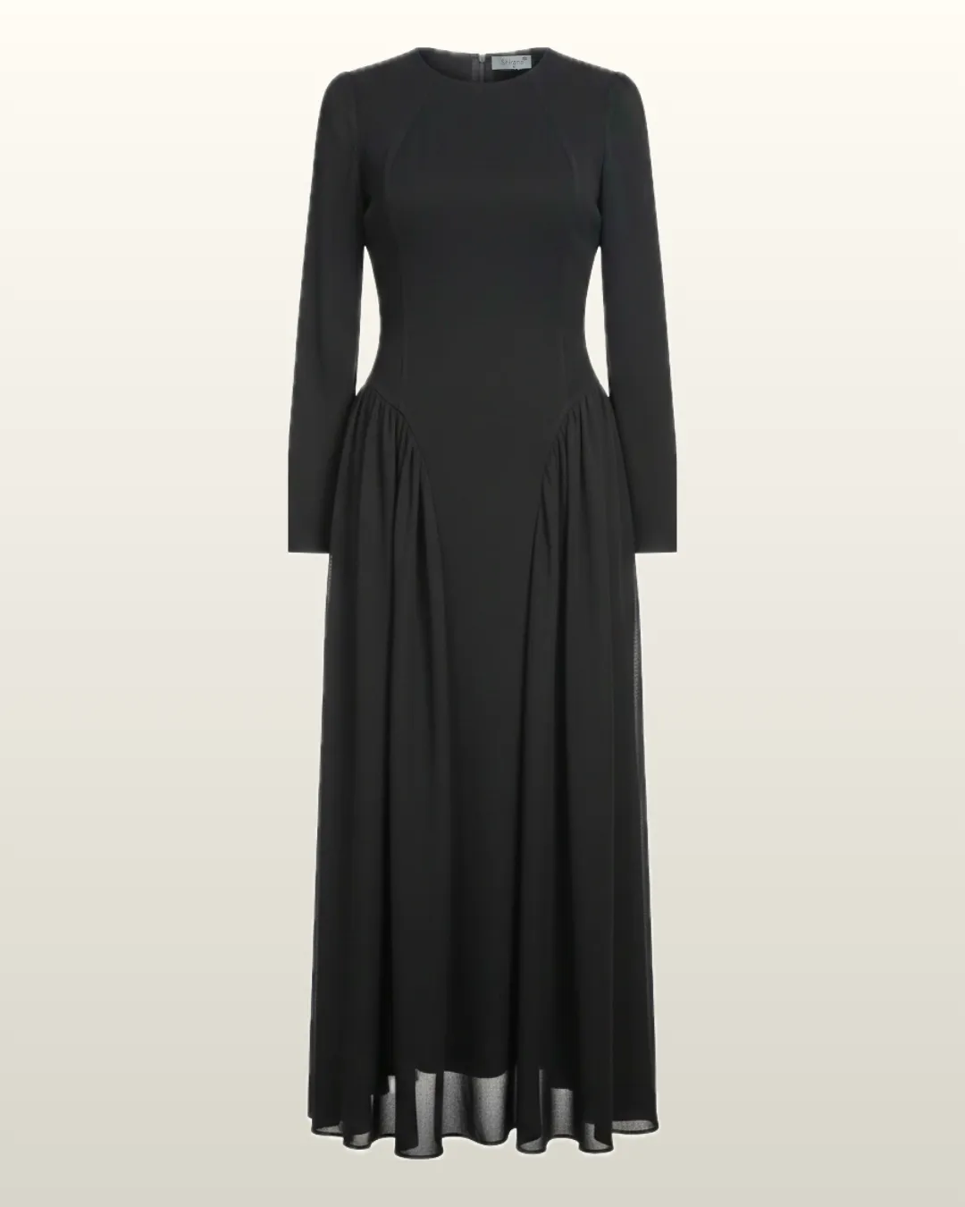 שמלה משולבת שיפון