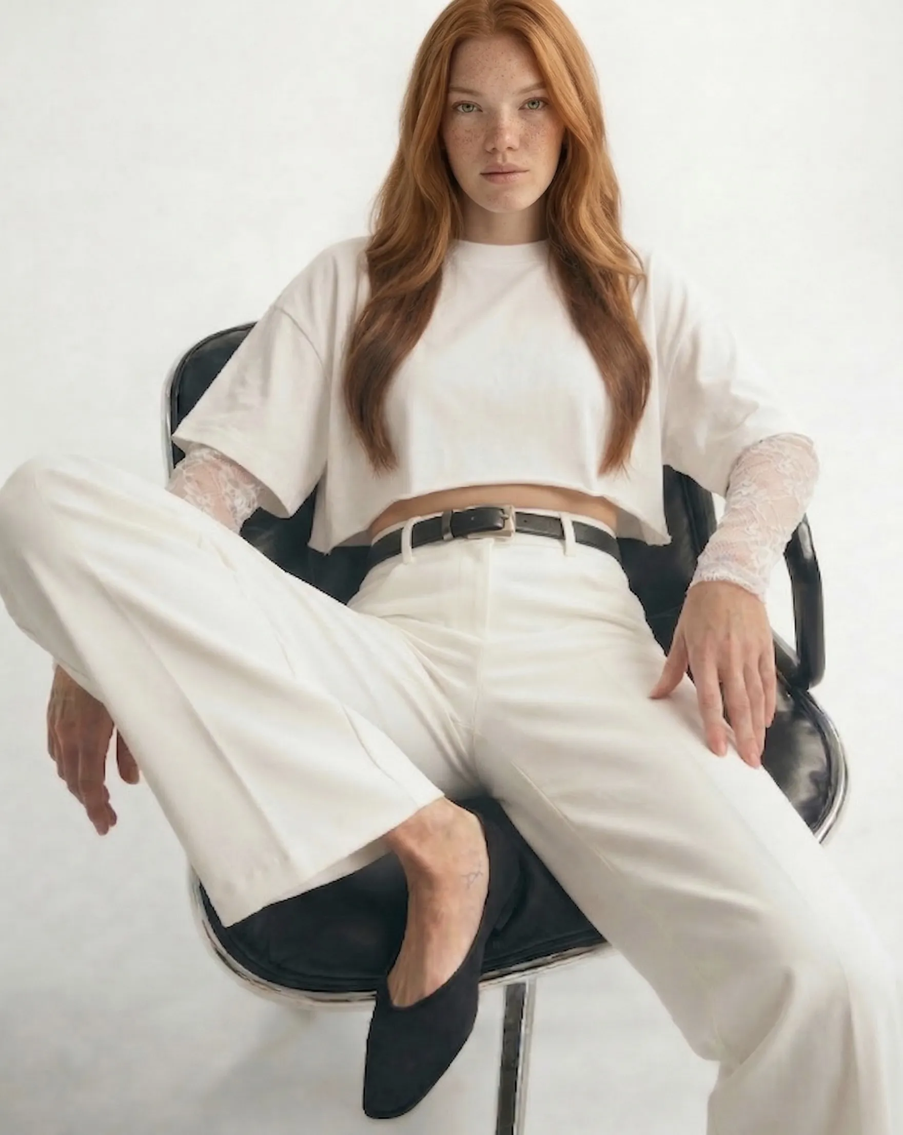 חולצת קרופ שיר